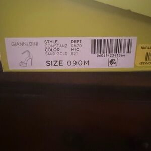 Gianni Bini Sand Gold Women Sandals